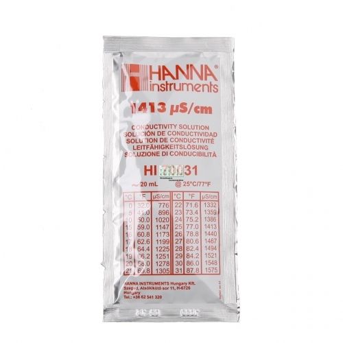 Hanna ijkvloeistof EC 1.413 20 ml (25 st/ds)