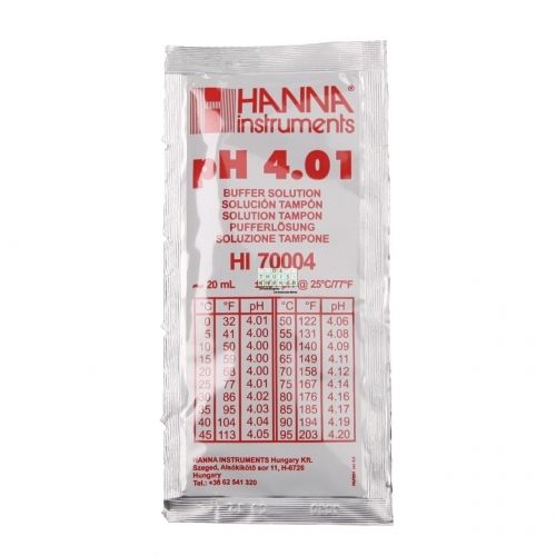 Hanna ijkvloeistof PH 4.01 20 ml (25 st/ds)